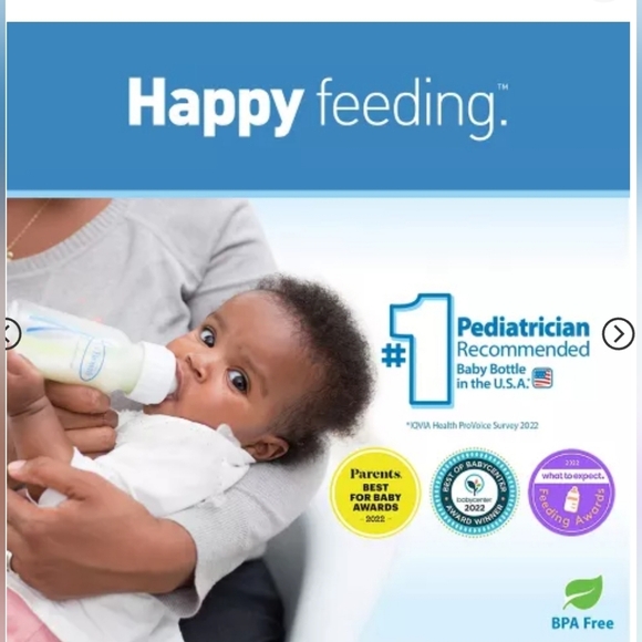 Dr. Brown's Options+ Baby Bottle, 4oz. Level 1 silicone nipple and cap. - Picture 5 of 6